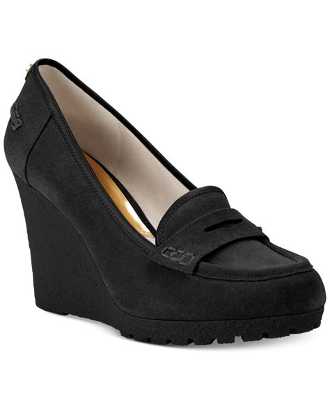 michael kors wedge loafer|michael kors shoes for women.